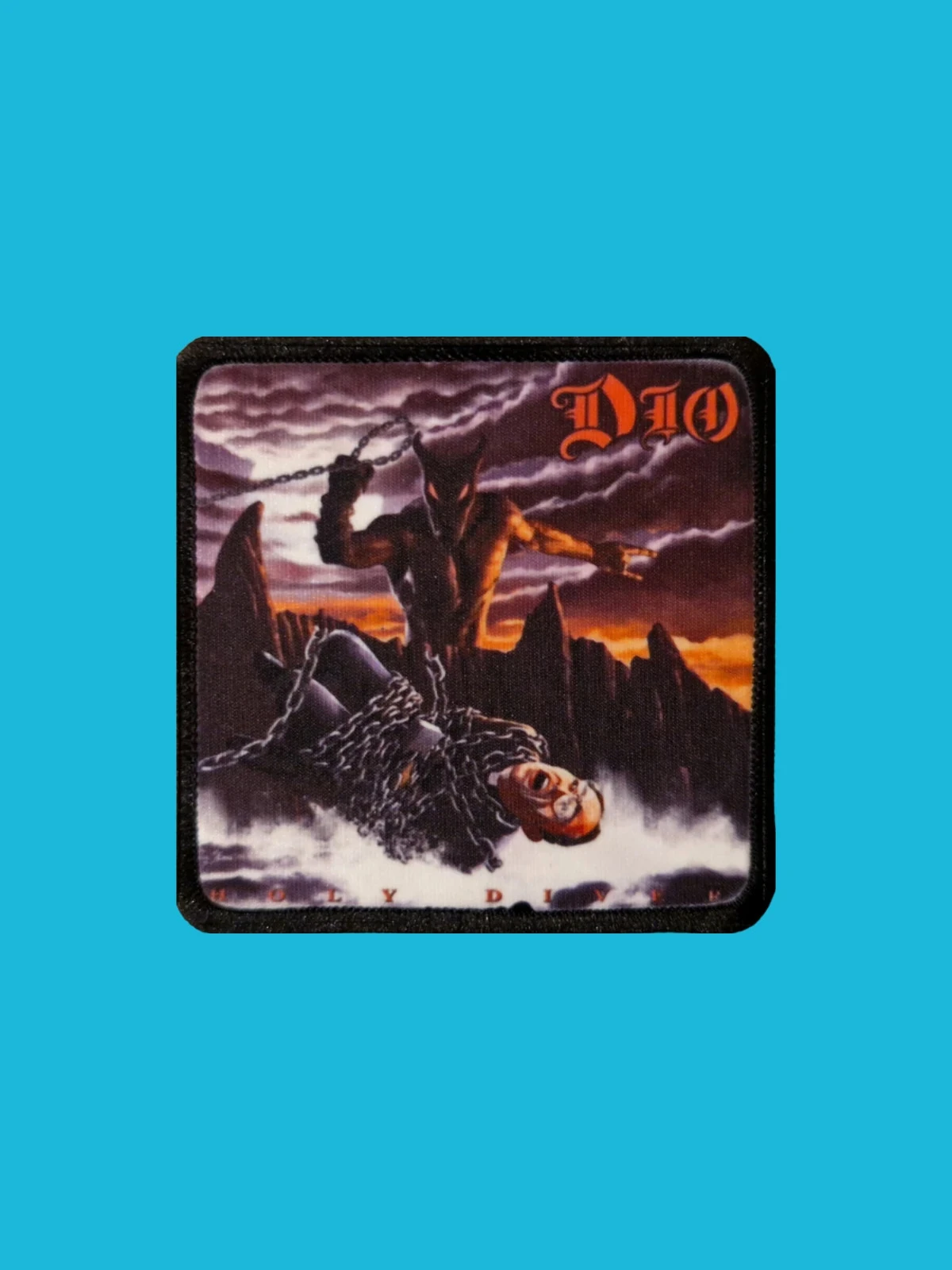 Patch Dio - Holy Diver - Imprimé - Carré de 7,5 x 7,5 centimètres